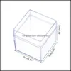 Gift Wrap 24Pcs Upscale Gift Wrap Case Clear Acrylic Square Cube Candy Box Treat Food Boxes Container For Wedding Baby Show Dayupshop Dhifo