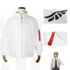 Heren Jackets Anime Tokyo Revengers Cosplay Come Hanemiya Kazutora Walhalla Uniform Coat White Jacket volwassen mannen Borduurwerk T220926