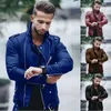 Hommes Cuir Faux Cuir Hommes Punk Style PU Veste En Cuir Moto Mince Solide Couleur Noir Fermeture Éclair Plus La Taille 4XL 5XL Hommes Automne Hiver Vêtements 220927