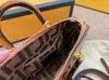 Luxe Fend Top Handgreep Travel Duffel Bag Leather Mens Dames bagage met zijden sjaal en schouderband Designer TOTE TOTE Handtas Koppeling Crossbody Outdoor Sports Bags