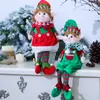 Decorações de Natal Doll Plush Doll 48 cm de pendurar elfos de bonecas de bonecas de ornamento de ornamentos para crianças de ano novo C67