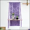 Tapestries Tapestries Uitstekende tapijtopslagplank Hartvorm Hoge duurzaamheid Hangende houten plant potmand Hangerhouder voor ho dhmne