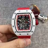 watches wristwatch Luxury richa milles designer men's fully automatic mechanical watch ceramic hollow out personalized tape calendar