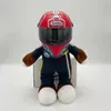 Decorative Objects Figurines Helmet Bear Doll Motorcycle Teddy Plush With Ornaments Gifts for Friends Boyfriend Home Office Decor 220928