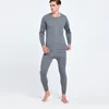 Biancheria intima termica da uomo Biancheria intima termica da uomo in cotone Set Thermo Long Johns Abbigliamento invernale Caldo corpo Top Buttoms 220927