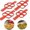 4 Hole Nonstick Pancake Molds Ring Baking Moulds Silicone Fried Eggs Mould Reusable Pancake Maker Egg Rings Kitchen Cooking Tools