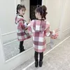 Coat Autumn Winter Boys Hoodies jacket girls For 4 13 Year Toddler Kids Long Sleeve Plaid Casual Tops Outwear s clothes 220927