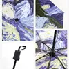 Manual Umbrella 8 Rib Three Folding Umbrella van Gogh Oil Painting Starry Night Women's Windproof RRB15888