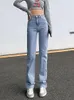 Women s Jeans ZHISILAO High Waist Straight Women Vintage Classic Boyfriend Street Full Length Denim Pants 220928