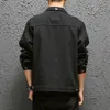 Men's Jackets Workwear Camoflage Jacket Men 2022 Spring Autumn Street Trend Loose Korean Large Size 3XL Teenagers Black Denim Jacket Men T220926