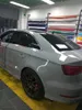 Ultra Crystal Gloss Nardo Grey Vinylfolie, selbstklebender Filmaufkleber, dunkelgrau, glänzende Car-Wrapping-Folienrolle, Luftablasskanal 3049