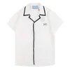 tees mens plus polos round neck embroidered and printed polar style summer wear with street pure cotton hu13