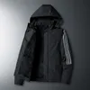 Mens Down Parkas Winter Jackets Cotton Hoodie Fleece Warm Coats Plus Size 6xl 7xl 8xl Oversize Windbreak Black Loose Waterproof vadderad 220928