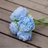 Decorative Flowers 5pc Big Peony Rose Pink Artificial Wedding Bouquet Marriage Decoration White Home Display Fake Flower Pack
