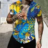 Chemises décontractées pour hommes 2022 chemise hawaïenne pour hommes imprimé en 3D plage tropicale à manches courtes t-shirts surdimensionnés hommes vêtements Camisa Masculina