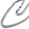 Kedjor 6mm högkvalitativa rostfritt stål silverfärg Figaro Box Rock Chain Herrkvinnor Halsband Hip-Hop Jewelry 7 "-40"