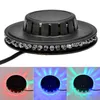 LED Party Light Mini Disco Light 48 LED Holiday Party Lighting Sunflower Bar DJ LAMP أضواء ديسكو الصوت المنشط RGB للرقص عيد ميلاد الزفاف