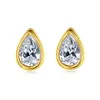 S925 argento goccia d'acqua zircone orecchini gioielli Corea squisito oro 18 carati placcato donne accessori orecchino temperamento