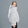 Femmes Fourrure Fausse Femme Manteau Réel Avec Doublure En Soie De Haute Qualité Hiver Chaud Veste Réversible Lady Mode Luxe Casaco Arrivée 220927