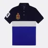 2022SS Europäisches und amerikanisches großes Sommerhemd für Herren, kurzärmeliges, lässiges, farbblockierendes Baumwoll-großes besticktes Mode-T-Shirt S-5XL