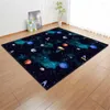 Carpets Nordic Black Constellation Carpet Kids Play Room Bedroom Decoration Mat Area Rug Anti-slip Big For Home Living