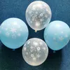 Decorazione natalizia Palloncino 12 pollici Fiocco di neve Palloncino in lattice Fiocchi di neve di Natale Palloncini stampati Decorazioni per feste Forniture BH7677 TYJ