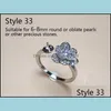 Ustawienia biżuterii Nowe projekty Pierścienie Pierścienie Ustawienia S925 Pierścień cyrkonu dla kobiet Regulowane modne akcesoria biżuterii
