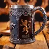 Tasses rétro Viking à bière tasses café 3d gobelet gobelet ferreau chars à gamme en acier inoxydable en verre à vin en verre tasse de tasse de tasse