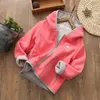 Jackets Kids Girls Coats Autumn Winter Soft Polar Fleece Hoodies Boys Coat Warm Children Outwear Teenagers 7 8 9 10 Years 220928