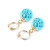 Kolczyki stadninowe anime siedem zabójczych grzechów Elizabeth Liones Blue Sun Stars Moon Dangle For Women Ear Clip Biżuter