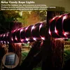 Solar Garden Lights Outdoor Waterproof LED Candy Color Rep Fairy Light String Semester Jul Tree Balkony Decor