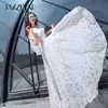 Летний романтический жаккардовый цветочный шифон с кружевным платьем элегантная женщина-светская светская светская макси-платья женщины