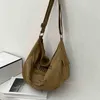 Дневные упаковки буквы Canvas Crossbody Bag Женская мода Универсальная сумка для студентов класс большой емкость Messenger 220826