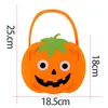 Cartoon Halloween Candy Bag Kinderen dragen pompoen koekjes Sugar Bag Kindergarten Handgemaakt DIY Materiaal Portable Gift Basket RRE14580