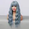 Long Curly Wigs Bangs Synthetic Cosplay Heat Resistant Costume Daily Women Hair wig