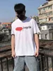 T-shirty męskie T-shirt Palm Palmangel Spray malowany alfabet drukowana okrągła szyja krótki rękaw luźne swobodne męskie i damskie koszulki Trend59