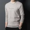 Erkek Sweaters Moda Marka Tasarımcısı Örgü Külot Sweater Erkek Mürettebat Mektubu Baskılı İnce Fit Kış Kış Donanması Günlük Jumper Erkek Kıyafetler 220928