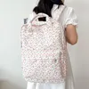 Sacs d'école Moyen Nylon Femmes Sacs À Dos Casual Léger Daypack Anti-Vol Bookbag Avec Mignon Imprimé Floral Pour Les Adolescentes