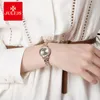 Polshorloges Julius Lady Women's Watch Miyota Quartz Fashion Hours Roestvrij staal Bracelet Business Clock Girl's Birthday Gift Box 1167