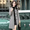 Trench Coats Voeg katoenen dikke wollen jas Vrouwen lange overjassen herfst winterjack jassen Losse casual geul lagen dameskleding bovenkleding y2209