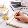 Factory Painting Supplies Hollow Round Pen Holder Signing Pen Set for Wedding Bridal Engagement Guests Book Valentine's Day Favor