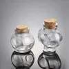 Nieuwste rokende multi -stijl dikke glazen mini houten kurk stopper droge kruiden tabak kruidenaanslag fles opslagcase snuff snuff snuffter sniffer pocket jars tank dhl