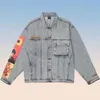 Giacche da uomo Van Gogh Ricamo Uomo Giacca di jeans Hip Hop Harajuku Gengar Cappotto Kapital realizzato dall'uomo Giacca oversize Varsity Chaquetas T220926