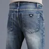 Mens Jeans Spring Autumn Classic Fashion Grey Casual Slim Skinny Vintage Blue Streetwear Biker Party Long Trousers Male 2736 220928