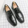 Men 8d2af Fashion Shoes Derby Color Blocking Pu Ing Wingtip Lace-Up Classic Business Mariage décontracté Daily Ad285