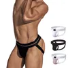 Underpants Hollow Out Sexy Man Cross Strap G- String T-Back Thongs Men Jockstrap Briefs Gay Bandage Erotic Lingerie