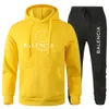 2023 männer Set Designer Trainingsanzüge Anzug Flut Buchstaben Drucken High Street Lose Hoodies und Jogginghose Sets Casual Sport Anzüge