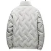 Heren Down Parkas Winterjas Casual vaste kleur Witte eend vullaag Winddicht Dikke Warm waterdichte stof Outerwear 220928