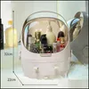 Bathroom Storage Organization Makeup Box Der Type Desktop Dustproof Transparent Window Cosmetic Organizer Case Ti99 Drop Delivery 20 Dhfbo