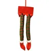 クリスマスサンタエルフの足のぬいぐるみのぬいぐるみクリスマスツリーの装飾的な装飾装飾クリスマスデコレーションホームオーナメントFY3256 P0928